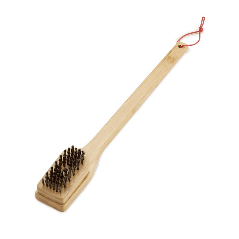Brosse 46 cm en bambou pour grilles de barbecue