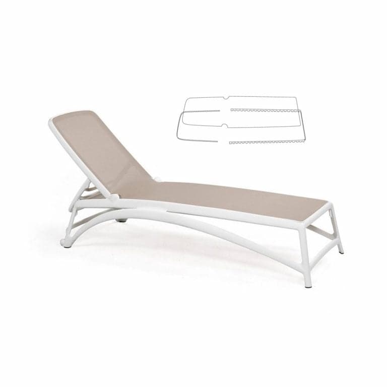 Tela de Substituição para Espreguiçadeira Atlántico Perfil Branco Nardi
