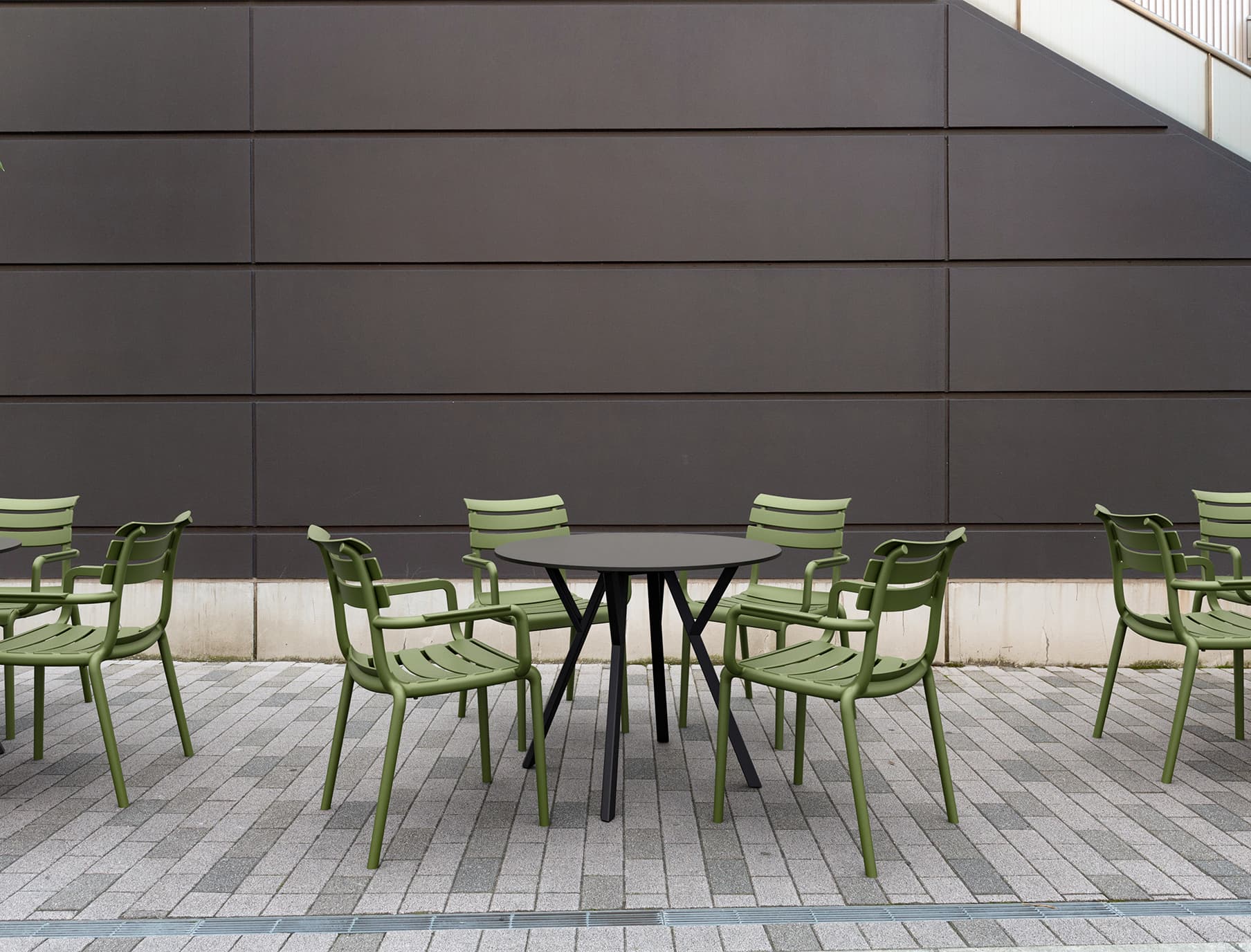 Paris Armchairs + Max 90 Table Dining Set Siesta