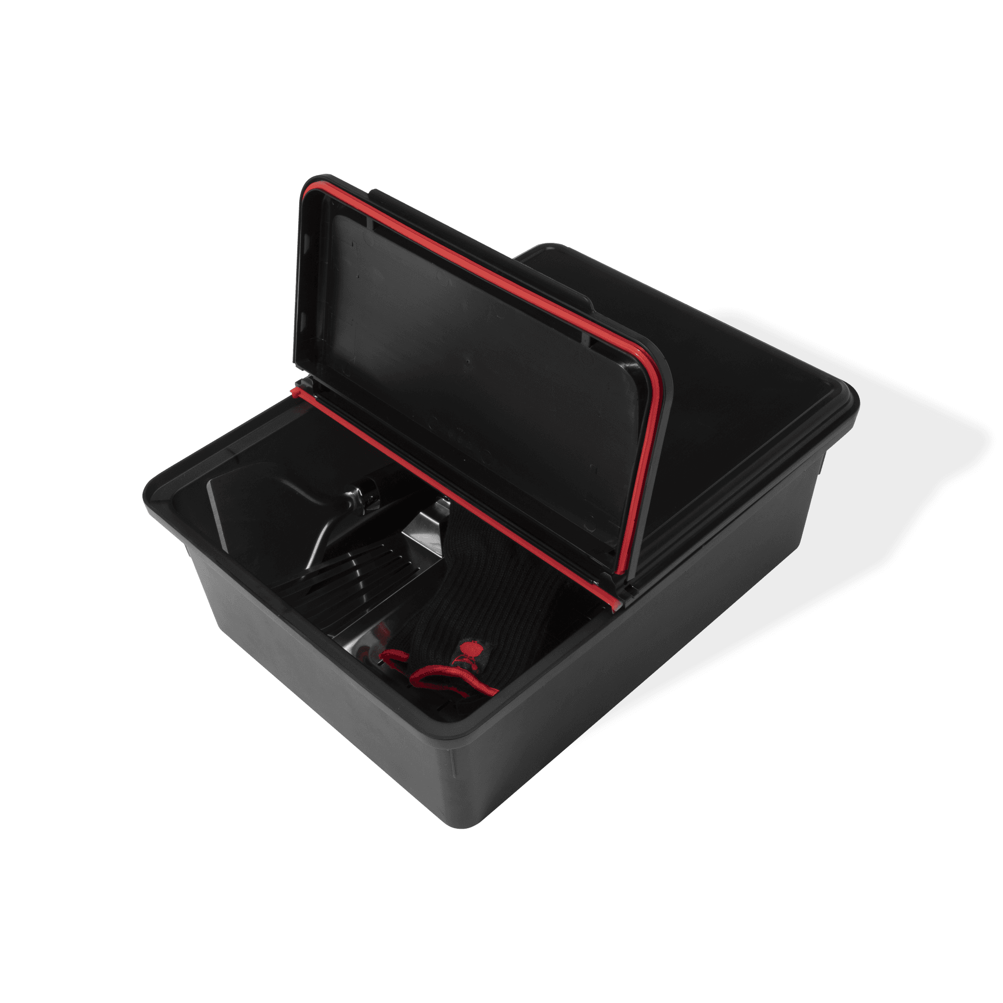 Zijdelingse opbergbak Weber