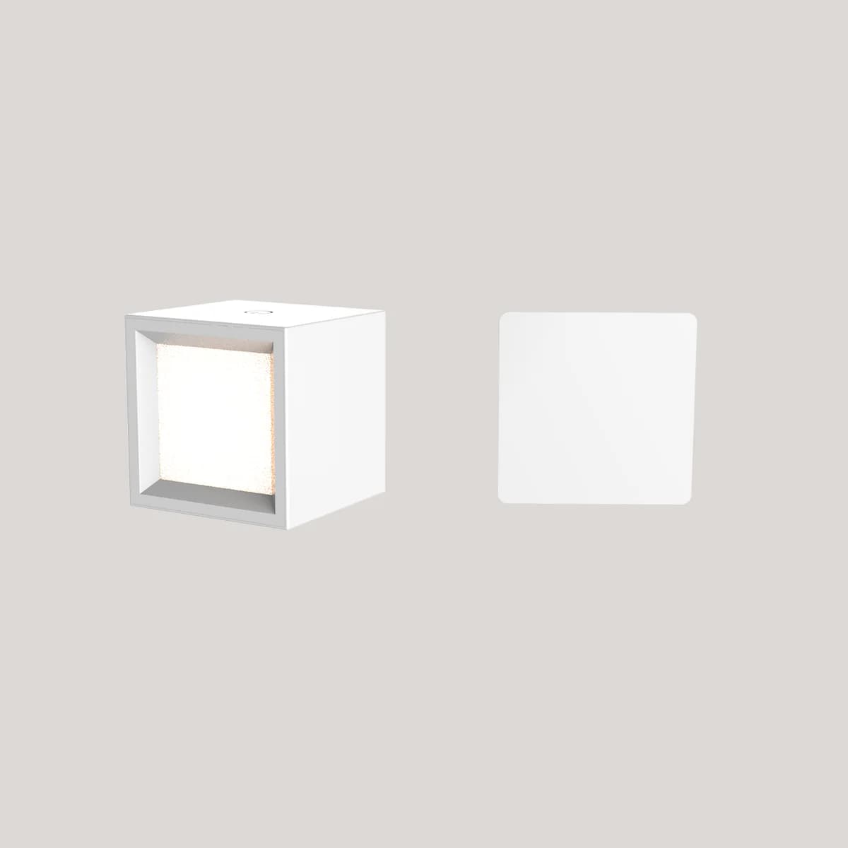 Leuchte Box 8x8cm Akku New Garden