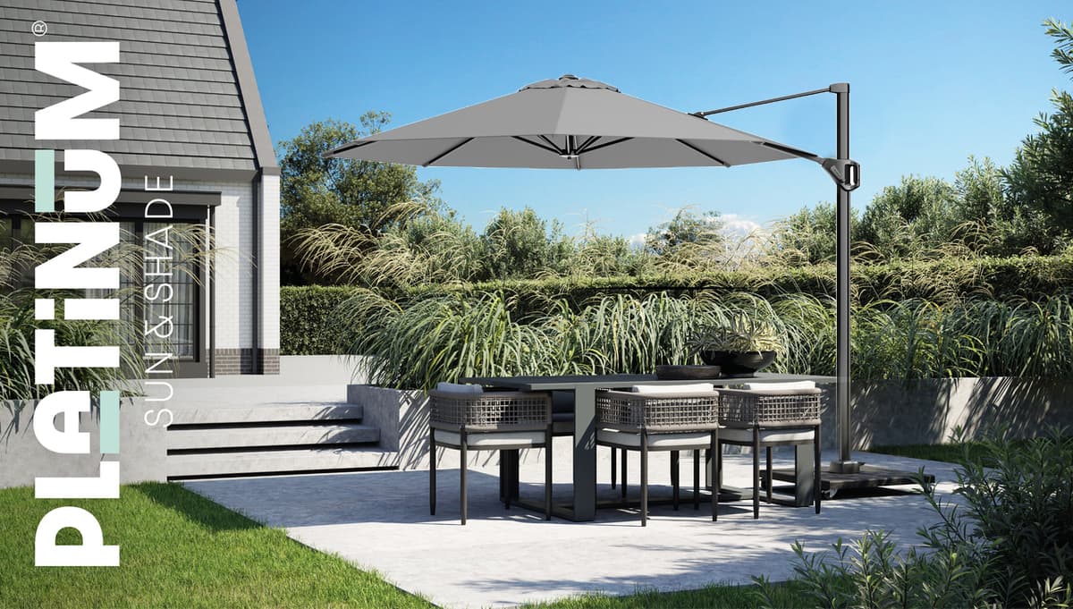 Parasol Voyager T1 300cm Platinum
