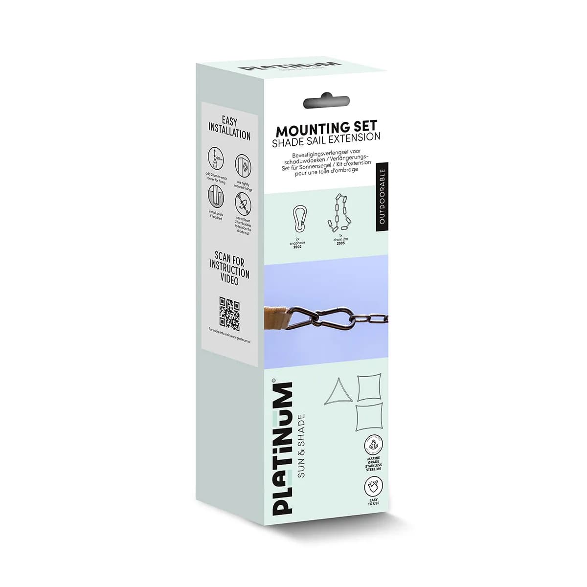 Extension Set for Platinum Shade Sail