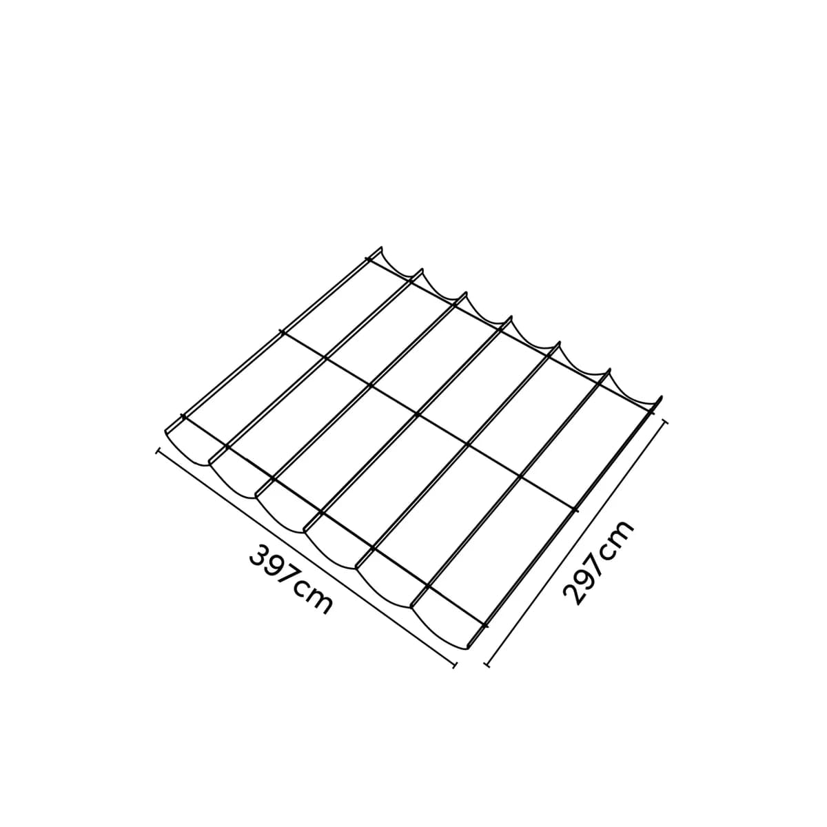 Prosail Waterproof Retractable Wave Shade Sail Platinum