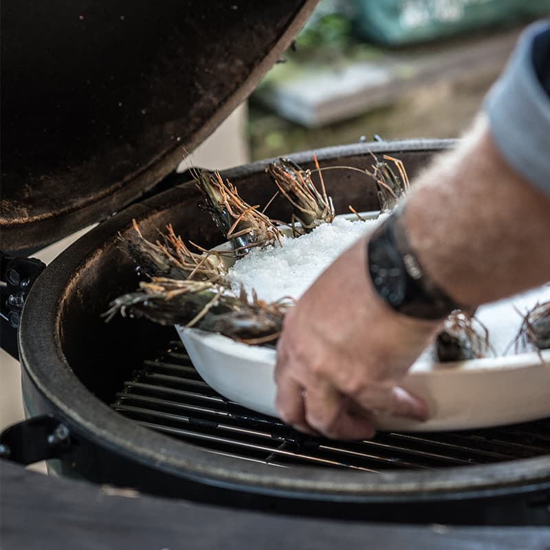 Tiefer Backstein Big Green Egg