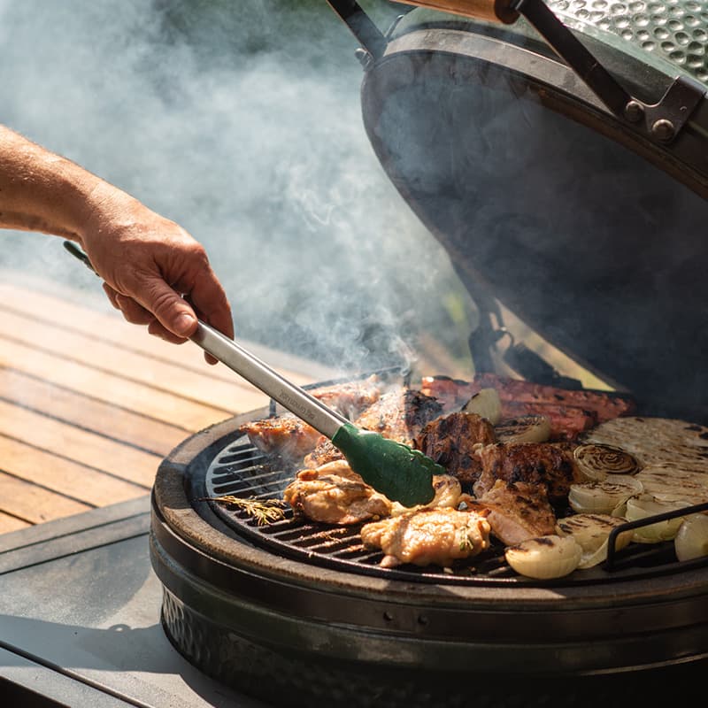 Pinça com Ponta de Silicone 40cm Big Green Egg