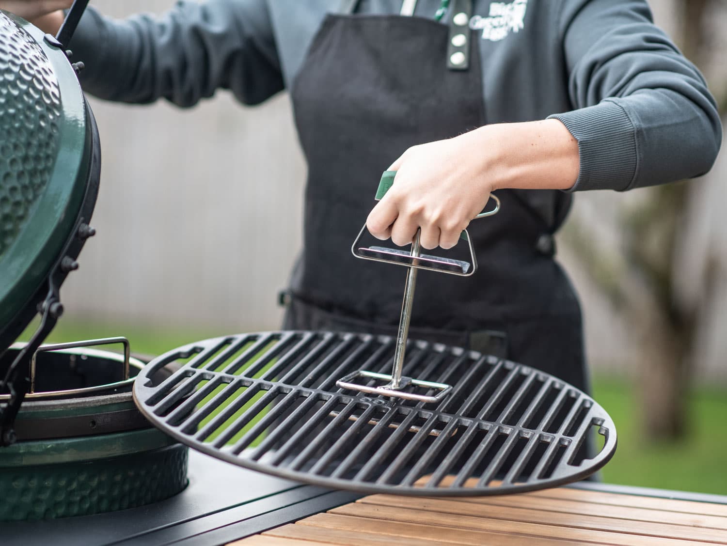 Solleva-Griglia in Ghisa Big Green Egg