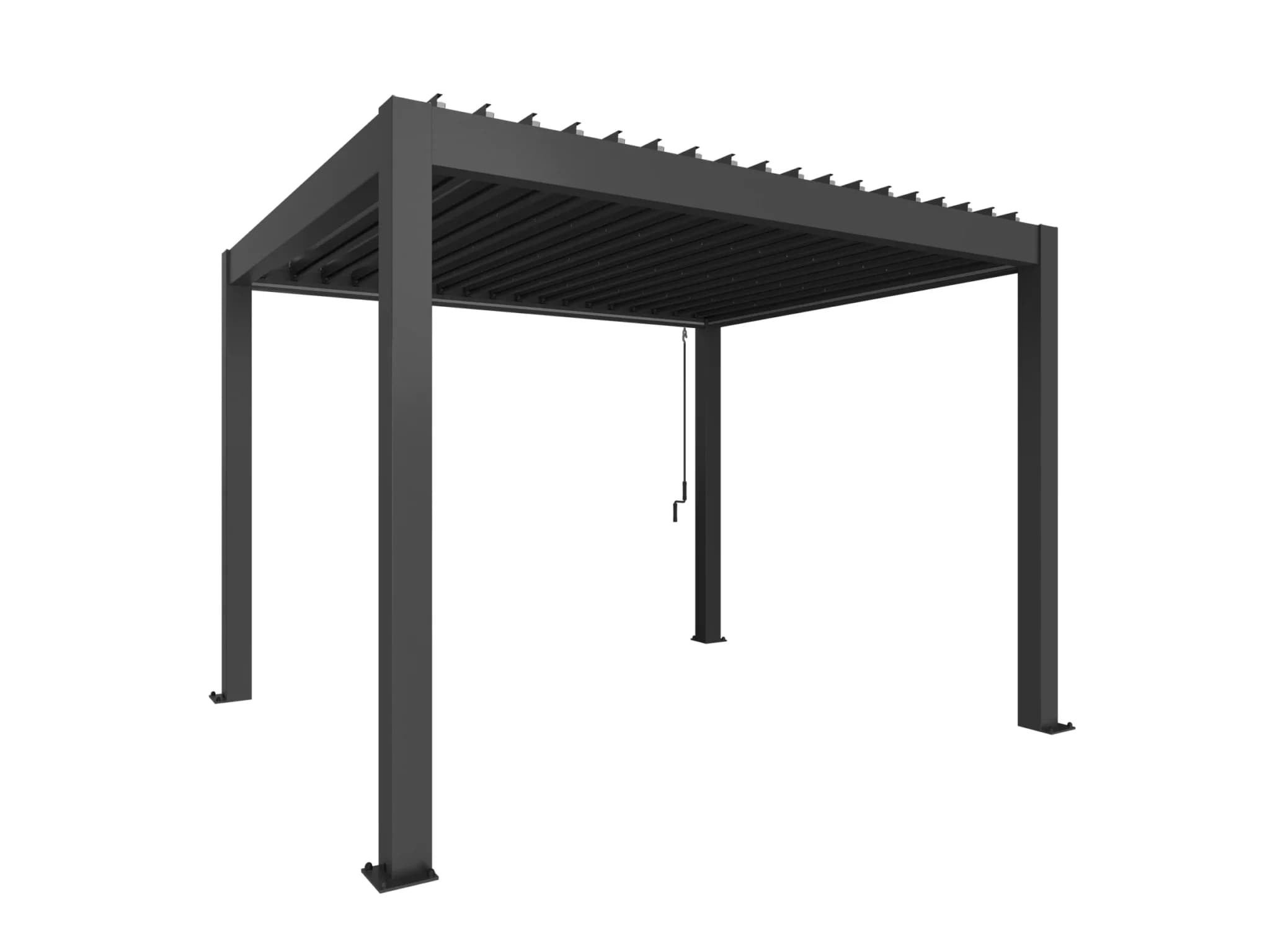Pergola bioclimatica 3x3,5 Grigio Scuro Biohort