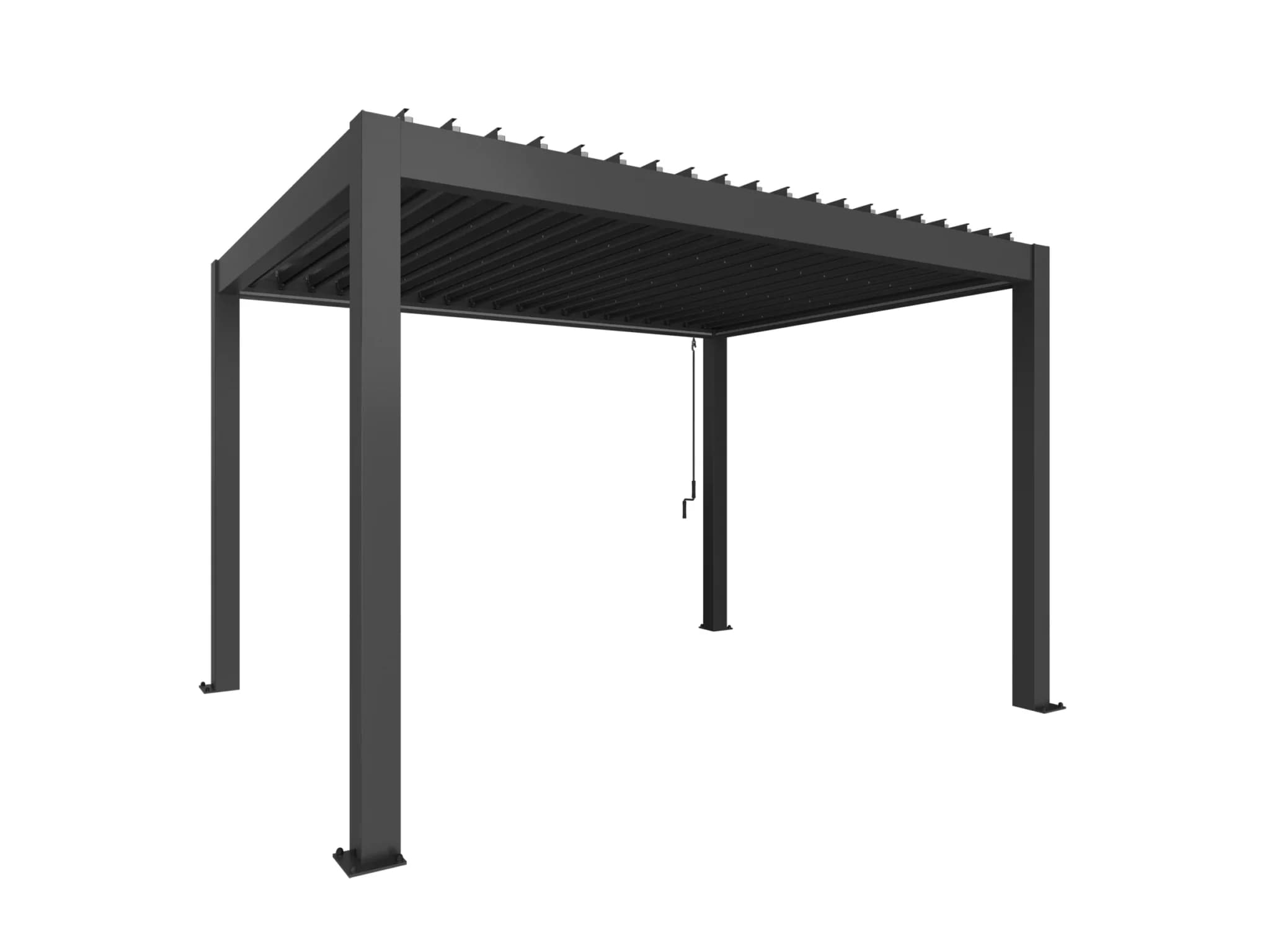 Pergola Bioclimatique 4x3 Gris Foncé Biohort