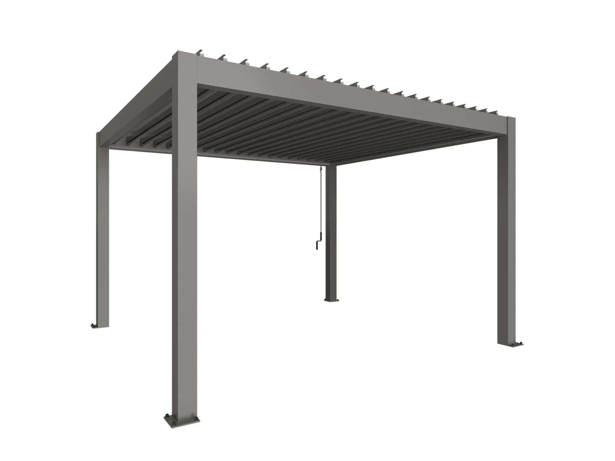 Bioklimatisk pergola 4x3,5 kvartsgrå Biohort