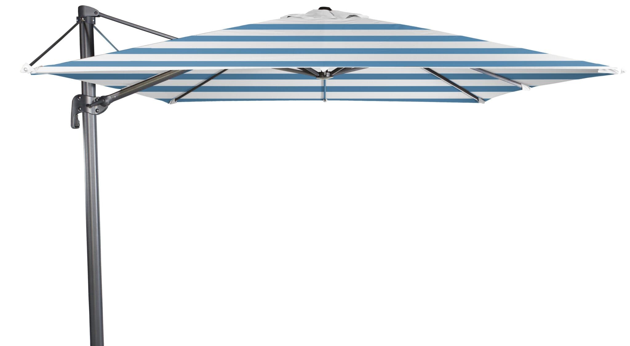Guarda-sol Flexo Mastro Preto + Base com Rodas Ezpeleta