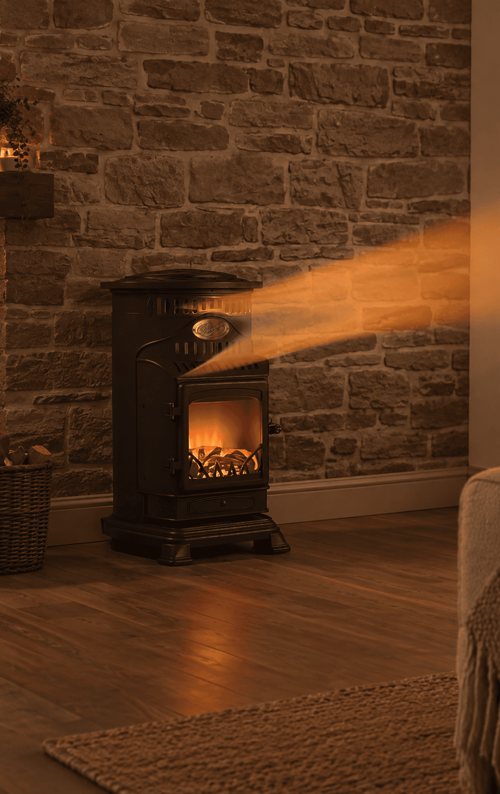 Estufa Portátil Híbrida Provence Fireside