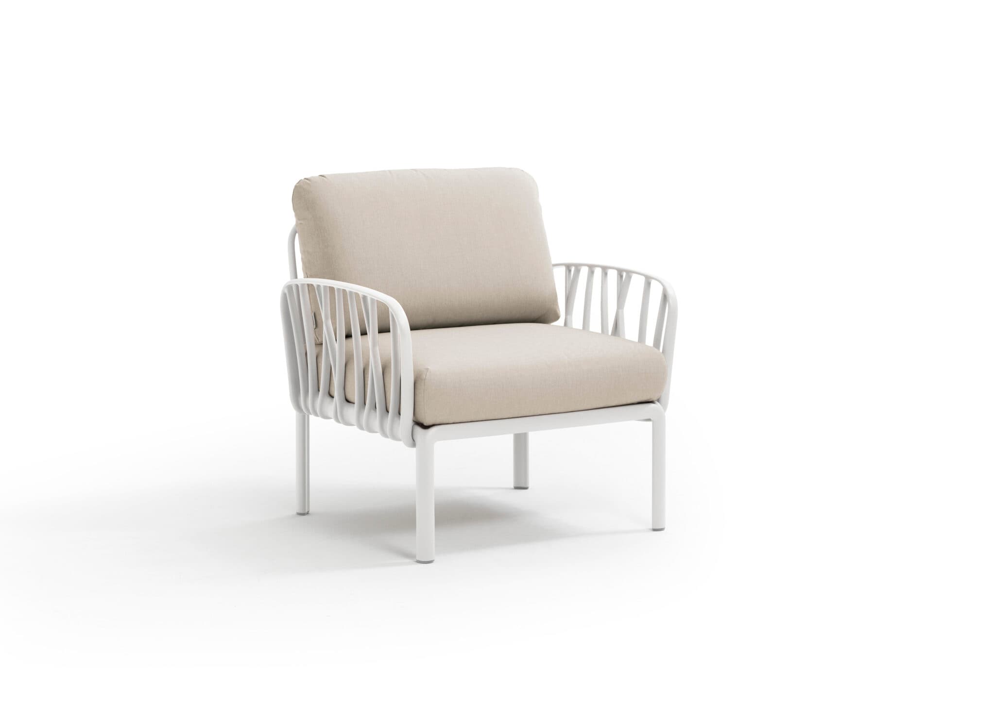 Sillón Komodo Poltrona Blanco Nardi