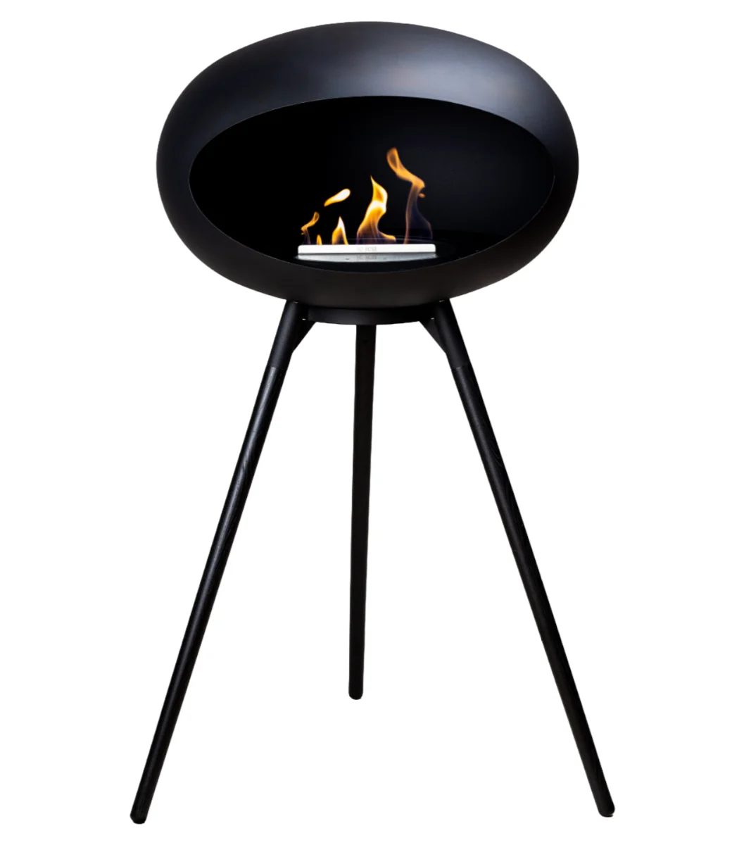 2_46 Chimenea Dome 625 Black Ground High Le Feu